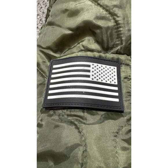 Grunt Style Woobie Pullover Hoodie Green Quilted Lined Kangaroo Pocket Men's M - Picture 8 of 8